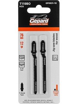 Пилка лобз. по дереву T119BO (2 шт.) GEPARD