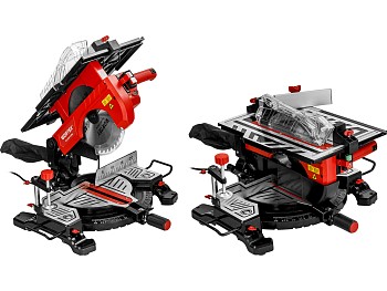 Торцовочная пила комбинированная WORTEX MS 2520-2 LMB в кор. 2000 Вт, 255 мм, глуб. 78 мм,  стол 60