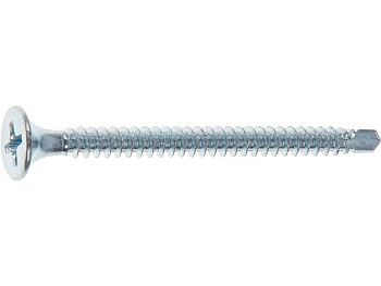 Саморез 3.5х41 мм для монтажа ГКЛ к металлу, цинк, со сверлом (150 шт в пласт. конт.) STARFIX