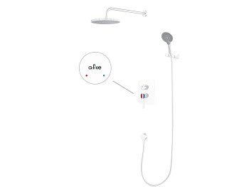 Душевая система (Lt) D35, серия Lotus белый, a-five