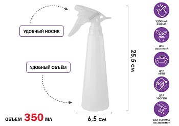 Опрыскиватель ручной 0,35л с пульверизатором, PERFECTO LINEA