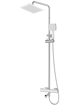 Душевая термостатическая система с изливом (Lt), серия THS хром, AV Engineering