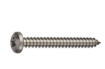 Саморез 3.9х19 мм полусф. головка, острый, нерж.сталь (А2), DIN 7981 (50 шт в зип-локе) STARFIX
