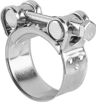 Хомут силовой 32-35мм, цинк (20 шт в пакете) STARFIX