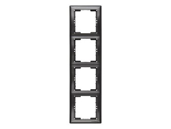 Рамка 4-ая вертикальная дымчатая, DARIA, MUTLUSAN