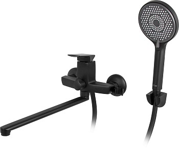 Смеситель для ванны (Lt) D35, серия Lily черный, a-five