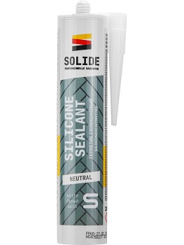 Герметик силиконовый нейтральный SOLIDE белый, 280 мл