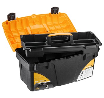 Ящик для инструмента пластмассовый ТИТАН 275x530x290 мм (21") IDEA