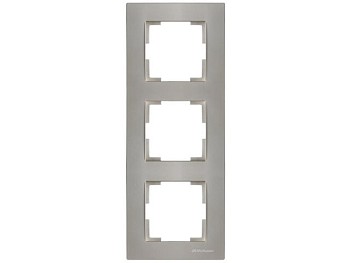 Рамка 3-ая вертикальная титан, RITA, MUTLUSAN