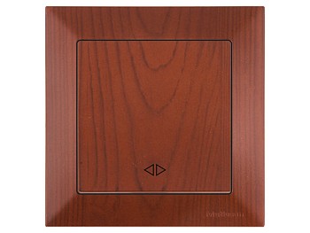 Выключатель промежуточный многопозиционный (скрытый, пруж. зажим) вишня, DARIA, MUTLUSAN