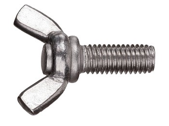 Винт М10х16 мм барашковый, нерж. сталь (А2) DIN 316 (4 шт в зип-локе) STARFIX