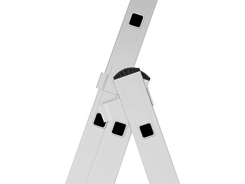 Лестница алюм. 3-х секц. 276/708/292см 3х11 ступ., 15,6кг PRO STARTUL (ST9942-11)