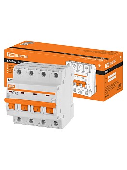 Авт. выкл.ВА47-29 4Р 32А 4,5кА х-ка С TDM