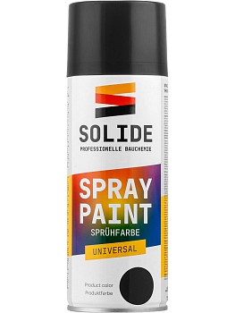 Краска-эмаль аэроз. универсальная  черный глянец SOLIDE 400 мл (9005)