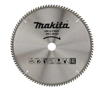Диск пильный 305х30x2/2,8 мм 100 зуб. по алюминию MAKITA