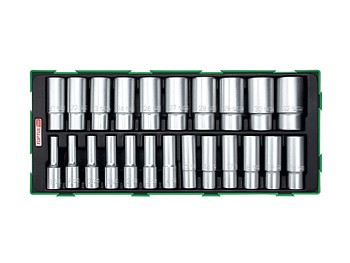 Набор-сет головок глубоких 23передм. TOPTUL
