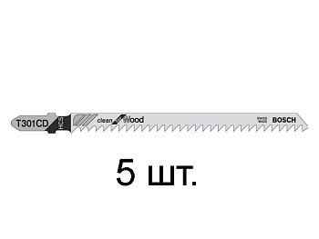 Пилка лобз. по дереву T301CD (5 шт.) BOSCH