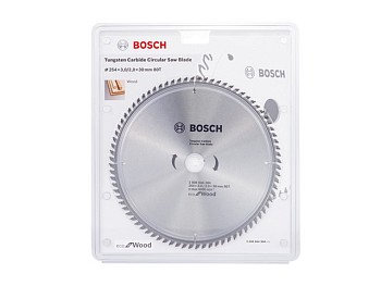 Диск пильный 254х30 мм 80 зуб. по дереву ECO WOOD BOSCH