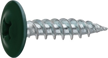 Саморез 4.2х19 мм с прессшайбой, цинк, острый, RAL 6005 (50 шт в зип-локе) STARFIX