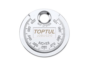 Приспособление типа "монета" для проверки зазора между электродами свечи TOPTUL