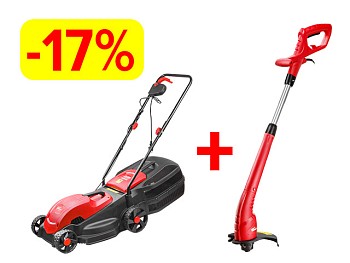 Газонокосилка электрическая WORTEX LM 3815 P + АКЦИЯ! Триммер Wortex TE 2504