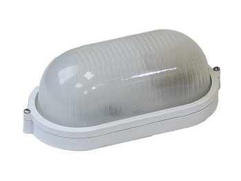 Светильник овал/белый, 60Вт, IP54 (НБП 04-60-001) Юпитер