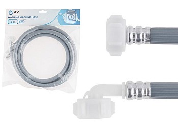 Шланг заливной для стиральной машины 3,0 м, ПВХ, AV Engineering