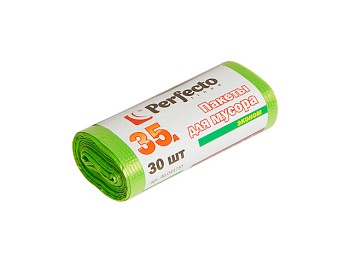 Пакеты для мусора эконом, 35 л, 30 шт., PERFECTO LINEA