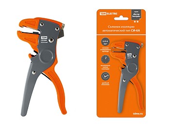 Съемник изоляции автоматический СИ-6А, сечение зачищаемого провода 0,25-6 мм "МастерЭлектрик" TDM