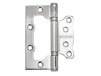 Петля накладная без врезки АЛЛЮР 100х75 2BB CP БЛИСТЕР 2,5мм хром  2 шт