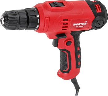 Дрель-шуруповерт WORTEX LX DR 1025 D в кор. 400 Вт, 30 Нм, 2 скор., БЗП 0.8-10 мм, 4 м шнур