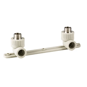 Колено ПП комб.под смеситель нар. 20х1/2", сер. РТП