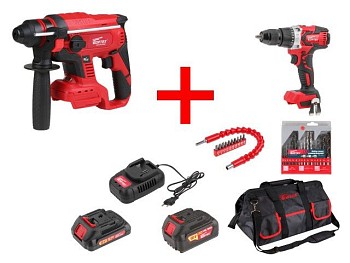 Аккум. перфоратор WORTEX CRH 1820-1 в кор. ALL1 + АКЦИЯ!