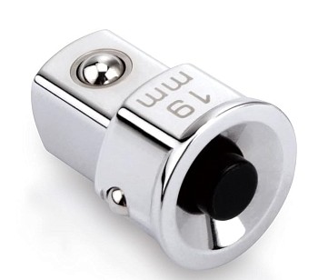 Переходник квадрат-шестигранник 1/2"-19мм TOPTUL