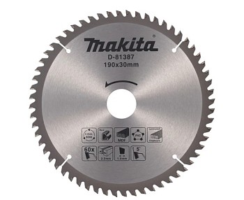 Диск пильный 190х30х2,2/1,4 мм 60 зуб. универсальный MAKITA