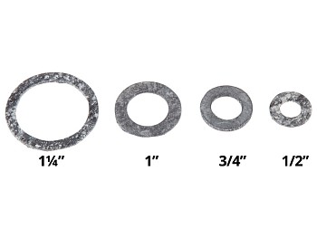 Прокладка паронитовая 3/4 ПМБ (маслобензостойкий) 24х14 h-2мм