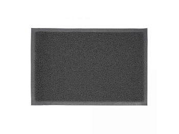Коврик придверный пористый, 40х60 см, серый, VORTEX