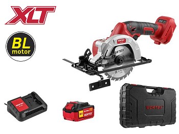 Аккум. циркулярная пила WORTEX CCS 1814 в чем. ALL1 XLT SET БЕСЩЕТ., 18 В, до 45 мм, 1х4 А*ч, з/у