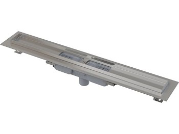 Водоотводящий желоб с порогами для перфорированной решетки, вертик. сток, APZ1101-850, Alcaplast