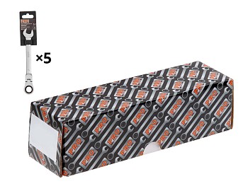 Ключ комбинированный 17мм трещоточный шарнирн. PRO STARTUL (PRO-7217)