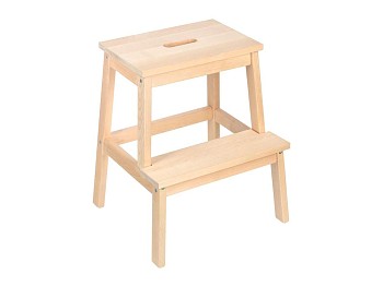 Табурет-стремянка, 40х42х50 см, береза, "Банные штучки"
