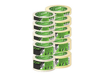 Лента малярная 48ммх45м ZOOM, желтая