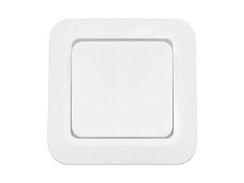 Выключатель 1 клав. (cкрытый, 4А) белый, Bylectrica