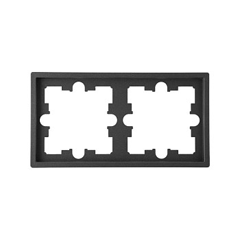 Рамка 2-местная графит, Carre, BYLECTRICA