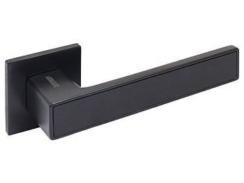 Ручка дверная "ЛАНА" BL/BL (86150) мат.черный АЛЛЮР
