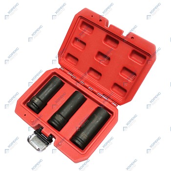 Набор адаптеров-экстракторов 1/2" для демонтажа поврежденных болтов и гаек (3 предмета) Хорекс Авто HZ 24.1.064S