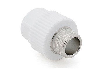 Ниппель ПП комб. нар. 32х 3/4", бел. РТП