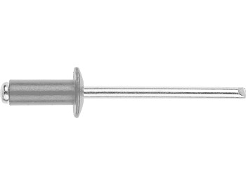 Заклепка вытяжная 4.8х12 мм алюминий/сталь, RAL 7004 (150 шт в пласт. конт.) STARFIX