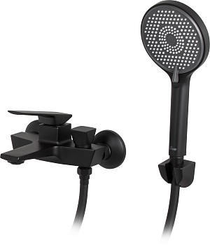 Смеситель для ванны (Lt) D35, серия Lily черный, a-five