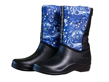 Сапоги ЭВА женские утеплен. комбинирован., сзади на молнии, р.36